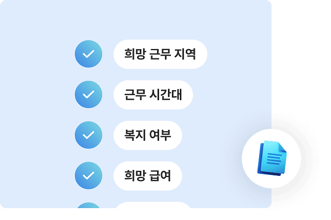 조건에 맞는 병원 정리
